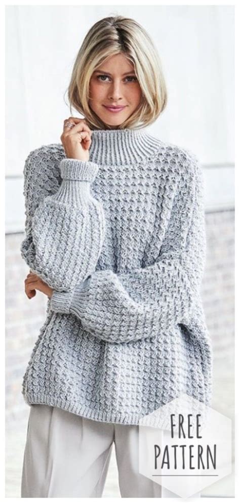 free oversized sweater crochet pattern.